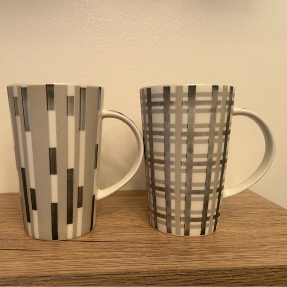 Maxwell Williams Criss Cross Tall Mug set of 2
